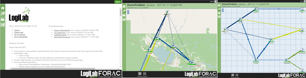 captures d'écran de l'application LogiLab